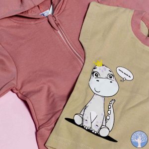 Βρεφικό Σετ 3τμχ Τ-Shirt / Κολάν / Ζακέτα Κορίτσι– New College