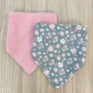 Σετ 2τμχ Τριγωνική σαλιάρα DREAMS