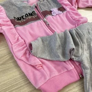 Βρεφικό Σετ 3τμχ Ζακέτα-Μπλούζα-Φόρμα DREAMS