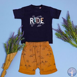 βρεφικό Σετ Τ-Shirt / Σορτς RIDE Αγόρι- FUNKY