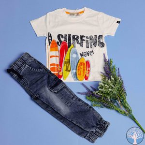 Παιδικό Σετ Τ-Shirt / Τζιν Cargo Αγόρι – FUNKY