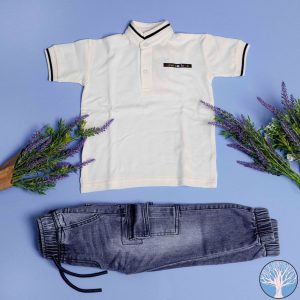Παιδικό Σετ Τ-shirt Polo / Τζιν Αγόρι – New College