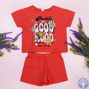 Παιδικό Σετ Τ-shirt / Σορτς Positive Κορίτσι- JOYCE