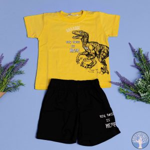 Παιδικό Σετ T-Shirt / Σορτς Dino Αγόρι– NEK
