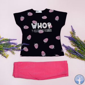 Παιδικό Σετ Τ-Shirt / Κολάν WHO Κορίτσι– NEK