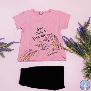 Παιδικό Σετ Τ-Shirt / Κολάν Σορτς Princess horse Κορίτσι– Joyce
