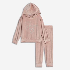 Παιδικό Σετ Φόρμα / Φούτερ Βελουτέ Smile Κορίτσι