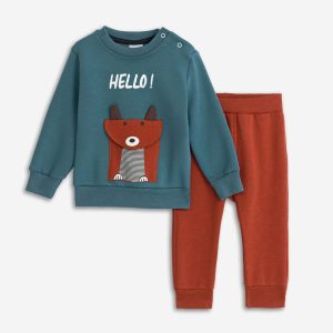 Βρεφικό Σετ Φόρμα / Φούτερ HELLO Αγόρι