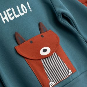 Βρεφικό Σετ Φόρμα / Φούτερ HELLO Αγόρι