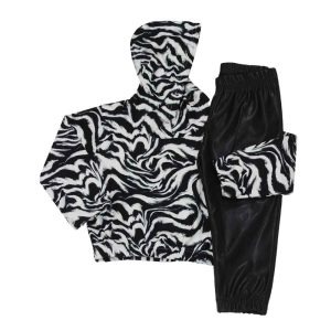 Παιδικό Σετ Φόρμα / Φούτερ Βελουτέ ZEBRA Κορίτσι