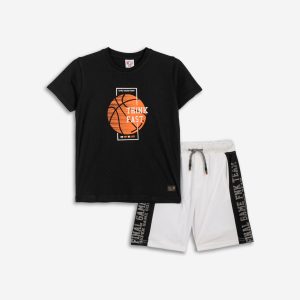 Παιδικό Σετ T-shirt-Σορτς με στάμπα Αγόρι FUNKY