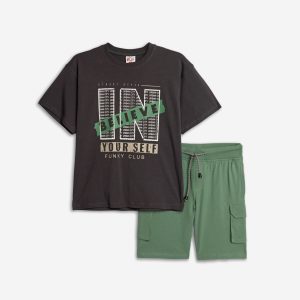 Παιδικό Σετ T-shirt-Σορτς με στάμπα Αγόρι FUNKY