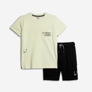Παιδικό Σετ T-shirt-Σορτς με τσέπη Αγόρι FUNKY