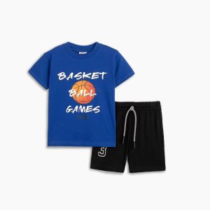 Παιδικό Σετ T-shirt-Σορτς με στάμπα Αγόρι FUNKY