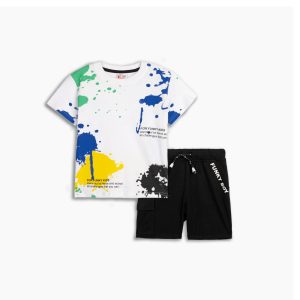 Παιδικό Σετ T-shirt-Σορτς με στάμπα Αγόρι FUNKY