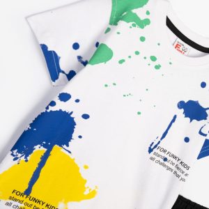 Παιδικό Σετ T-shirt-Σορτς με στάμπα Αγόρι FUNKY