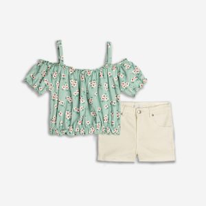 Παιδικό Σετ T-shirt / τζιν Σορτς Κορίτσι FUNKY