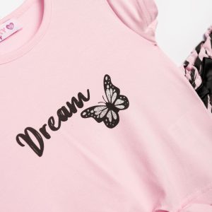 Παιδικό Σετ T-shirt-Σορτς με στάμπα Κορίτσι FUNKY