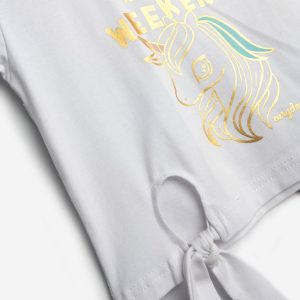 Παιδικό Σετ T-shirt-Σορτς με στάμπα Κορίτσι FUNKY