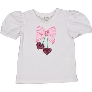 Παιδικό T-shirt με στάμπα κερασάκια Κορίτσι BIRBA by MAULI