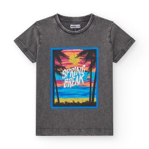 Παιδικό Σετ T-shirt / Σορτς με στάμπα ξεπλυμένο Αγόρι NATH by Tuc Tuc