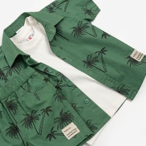 Σετ 3τμχ πουκάμισο με κοντό μανίκι / T-shirt / βερμούδα Αγόρι FUNKY
