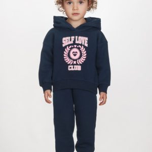 Παιδικό Σετ Φόρμα / Φούτερ με στάμπα και κουκούλα Κορίτσι JOYCE