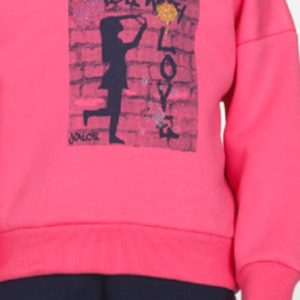 Παιδικό Σετ Φόρμα / Φούτερ με στάμπα Κορίτσι JOYCE