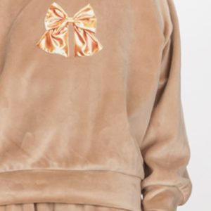 Παιδικό Σετ Φόρμα / Φούτερ βελουτέ με στάμπα Κορίτσι JOYCE