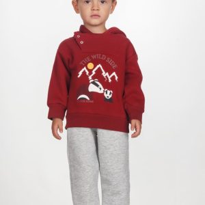 Παιδικό Σετ Φόρμα / Φούτερ με στάμπα και κουκούλα Αγόρι JOYCE