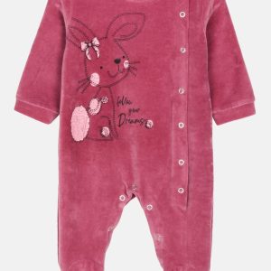 Βρεφικό φορμάκι βελουτέ με στάμπα DREAMS