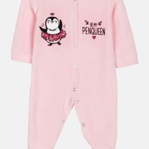 Βρεφικό φορμάκι βελουτέ με στάμπα DREAMS