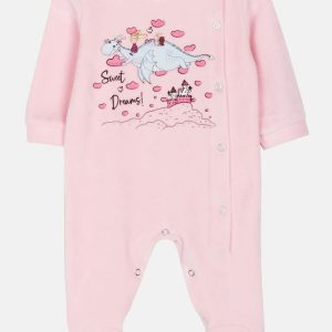 Βρεφικό φορμάκι βελουτέ με στάμπα DREAMS