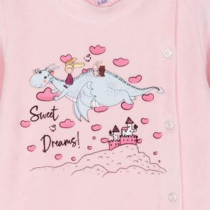 Βρεφικό φορμάκι βελουτέ με στάμπα DREAMS