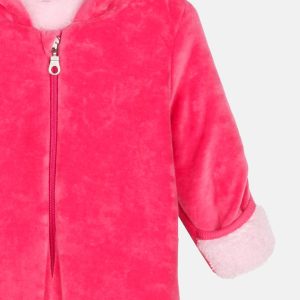 Βρεφικό φορμάκι εξόδου βελουτέ  με στάμπα DREAMS