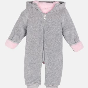 Βρεφικό φορμάκι εξόδου βελουτέ  με στάμπα DREAMS