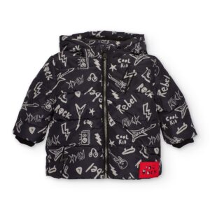Παιδικό Μπουφάν με all over σχέδιο και αποσπώμενη κουκούλα Αγόρι Premium Tuc Tuc