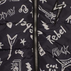 Παιδικό Μπουφάν με all over σχέδιο και αποσπώμενη κουκούλα Αγόρι Premium Tuc Tuc