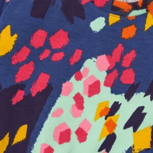 Παιδικό Σετ Κολάν με επένδυση / Φούτερ με all over σχέδιο και κέντημα Κορίτσι Premium Tuc-Tuc