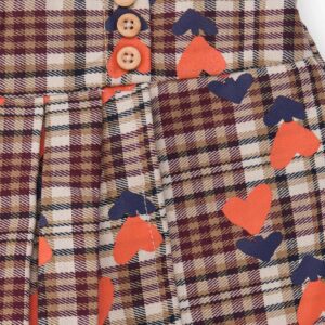 Παιδική Φούστα-Σορτς καρό με all over σχέδιο Κορίτσι Premium Tuc-Tuc