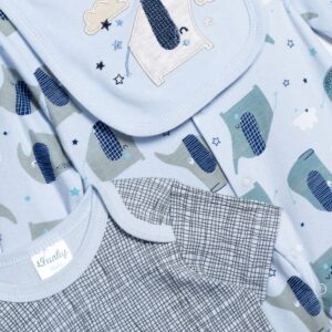 Βρεφικό Σετ 6τμχ Φορμάκι / Κορμάκι / Σαλιάρα / Σκουφάκι / Γαντάκια / Πετσετάκια   Αγόρι  FUNKY FOR KIDS