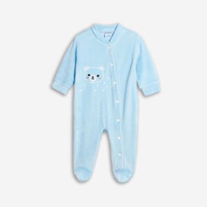 Βρεφικό Φορμάκι βελουτέ με διακριτική στάμπα  Αγόρι  FUNKY FOR KIDS