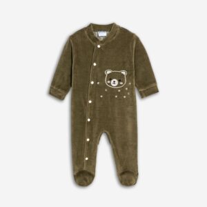 Βρεφικό Φορμάκι βελουτέ με διακριτική στάμπα  Αγόρι  FUNKY FOR KIDS