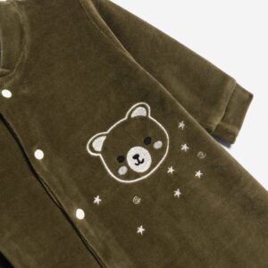 Βρεφικό Φορμάκι βελουτέ με διακριτική στάμπα  Αγόρι  FUNKY FOR KIDS