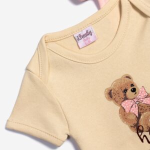 Βρεφικό Σετ 2τμχ Κορμάκια με διακριτική στάμπα και all over σχέδιο Κορίτσι  FUNKY FOR KIDS