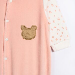 Βρεφικό Φορμάκι / Σκουφάκι βελουτέ με διακριτική στάμπα  Κορίτσι   FUNKY FOR KIDS