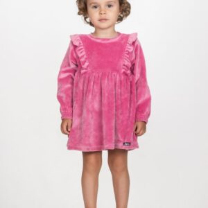 Παιδικό Φόρεμα βελουτέ με διακριτικό βολάν  Κορίτσι JOYCE