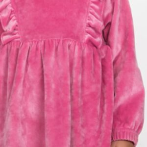 Παιδικό Φόρεμα βελουτέ με διακριτικό βολάν  Κορίτσι JOYCE