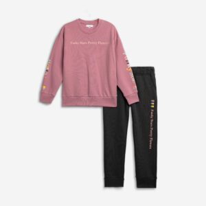 Παιδικό Σετ Φόρμα / Φούτερ με  διακριτική στάμπα Κορίτσι FUNKY FOR KIDS