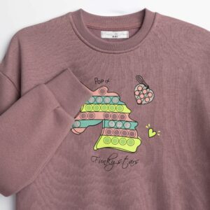 Παιδικό Σετ Φόρμα / Φούτερ με  διακριτική στάμπα Κορίτσι FUNKY FOR KIDS